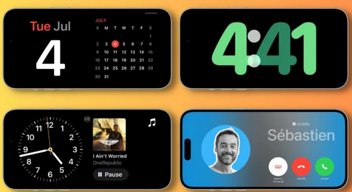 肥东苹果手机维修分享iOS17横屏充电待机显示有什么好处 