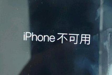 肥东苹果服务网点分享锁屏界面显示“iPhone 不可用”如何解决 